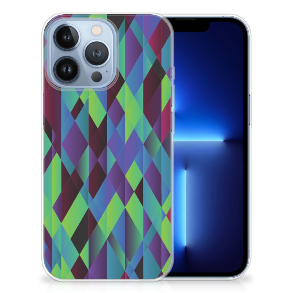 Apple iPhone 13 Pro TPU Hoesje Abstract Green Blue B2C Telecom