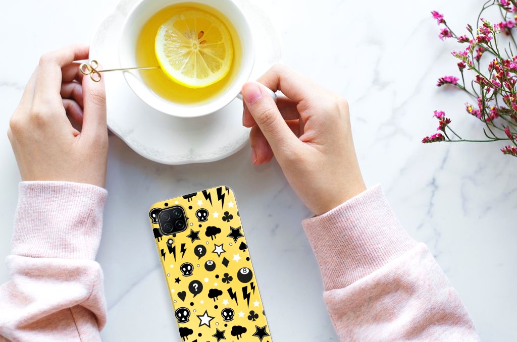 Silicone Back Case Huawei P40 Lite Punk Geel B2C Telecom