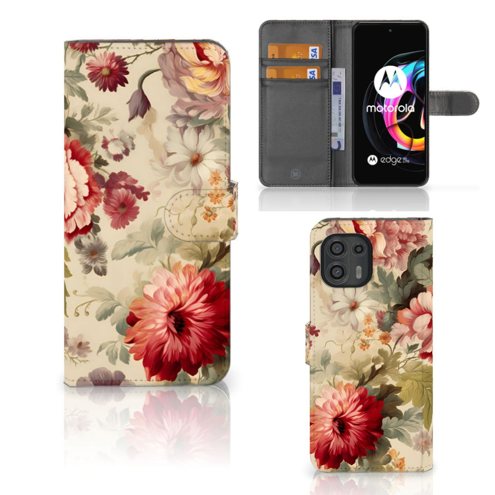 Hoesje voor Motorola Edge 20 Lite Bloemen