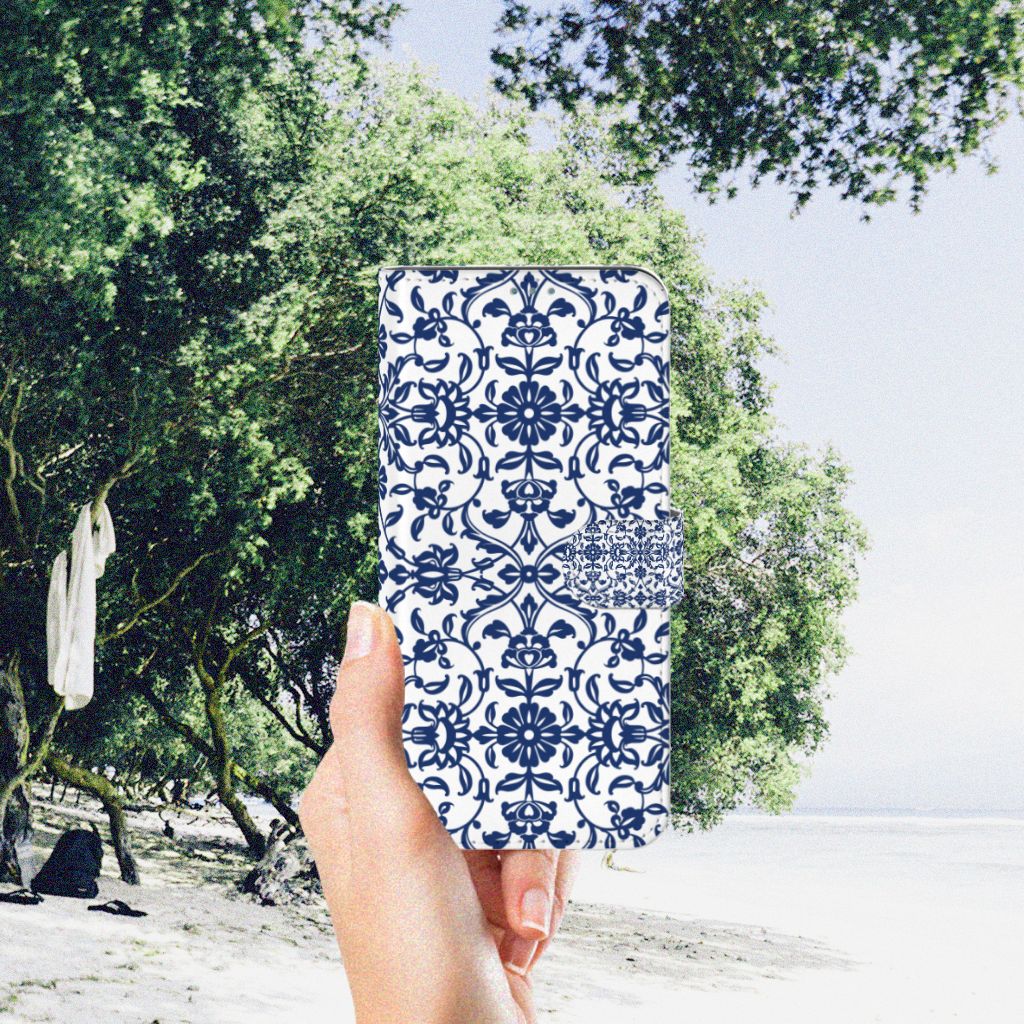 Nokia X10 | Nokia X20 Hoesje Flower Blue