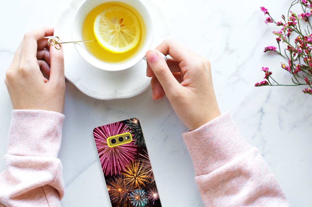 Samsung Galaxy S10e Silicone Back Cover Vuurwerk