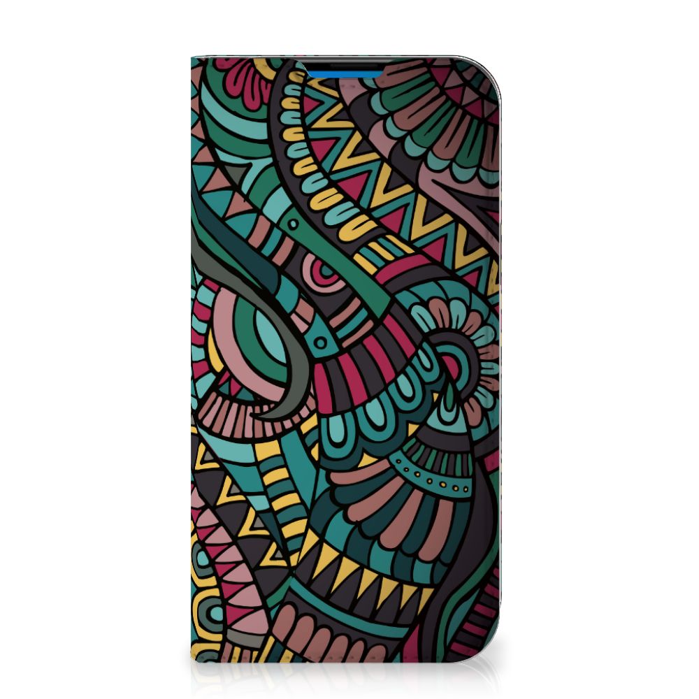 iPhone 14 Pro Max Hoesje met Magneet Aztec - B2C Telecom