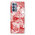 Silicone Back Case OPPO Reno 6 Pro Plus 5G Angel Skull Rood