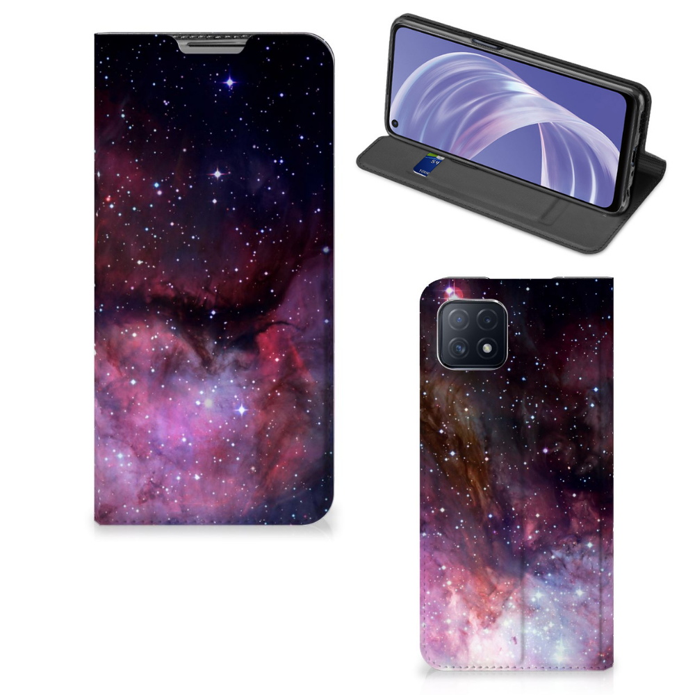 Stand Case voor OPPO A73 5G Galaxy - B2C Telecom