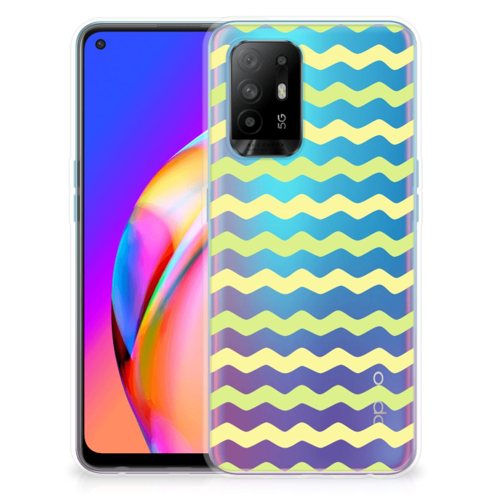 OPPO A94 5G | Reno5 Z TPU bumper Waves Yellow B2C Telecom