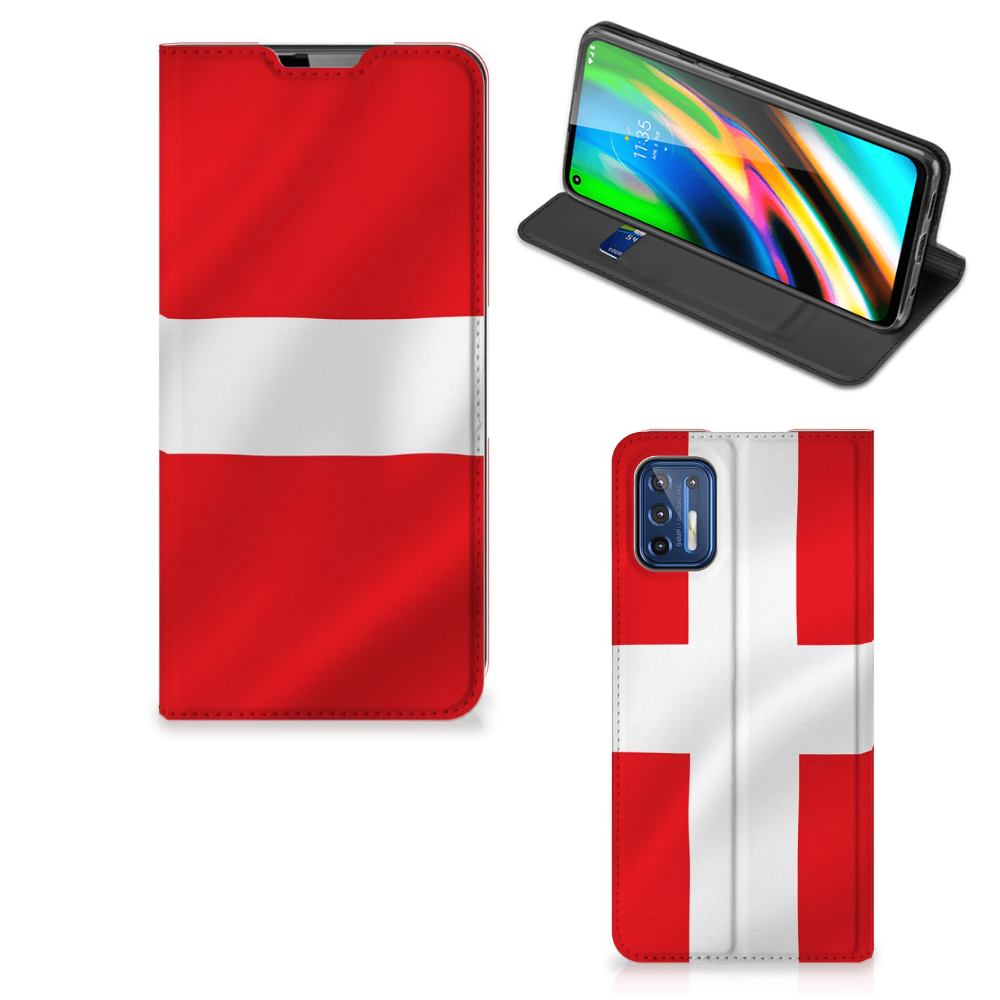 Motorola Moto G9 Plus Standcase Denemarken - B2C Telecom