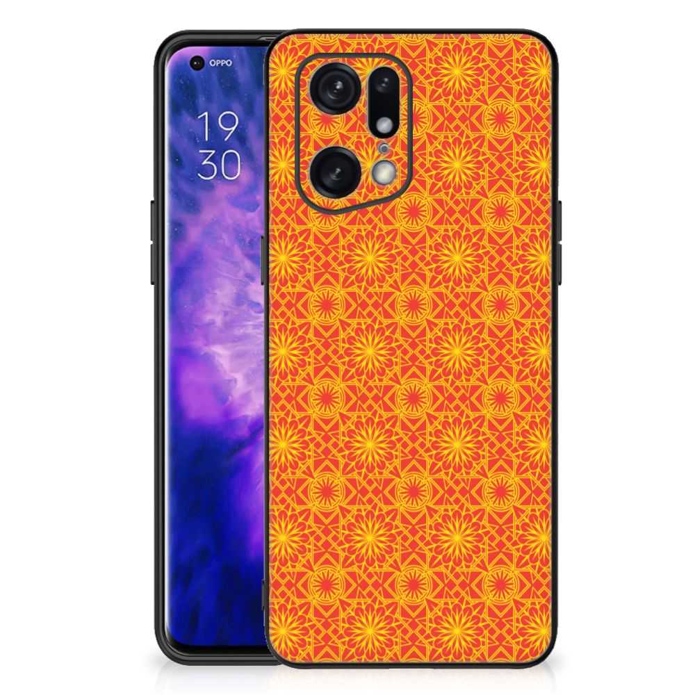 OPPO Find X5 Pro Back Case Batik Oranje B2C Telecom