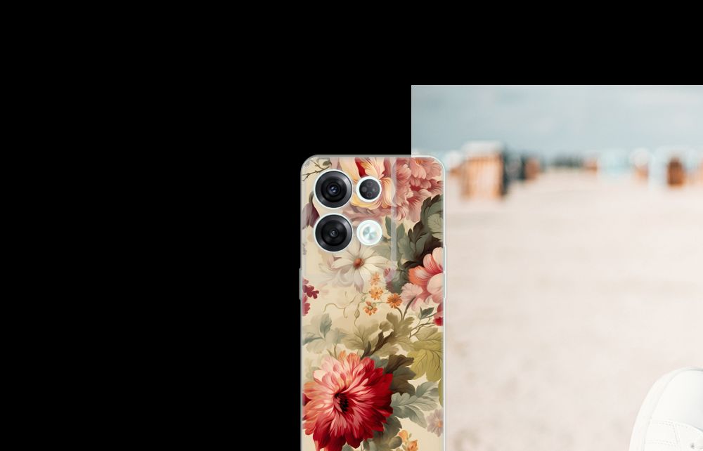 TPU Case voor OPPO Reno8 Pro Bloemen