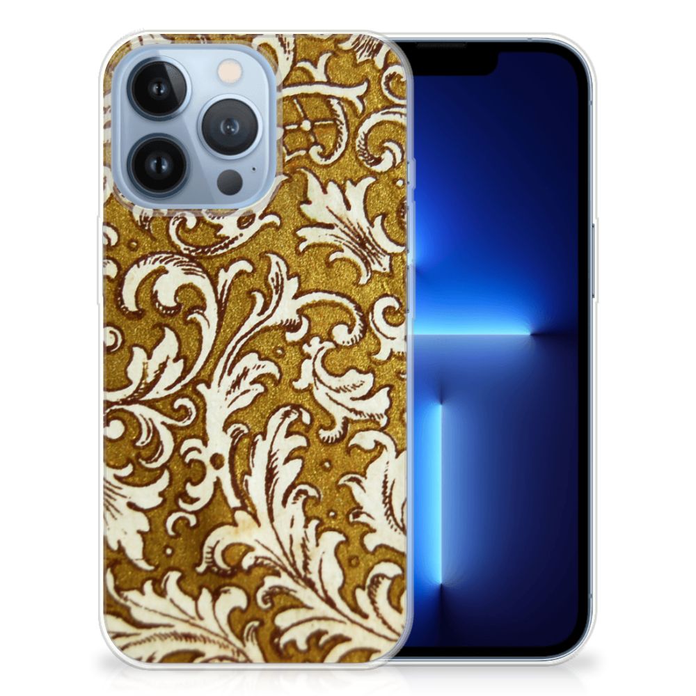 Siliconen Hoesje Apple iPhone 13 Pro Barok Goud B2C Telecom