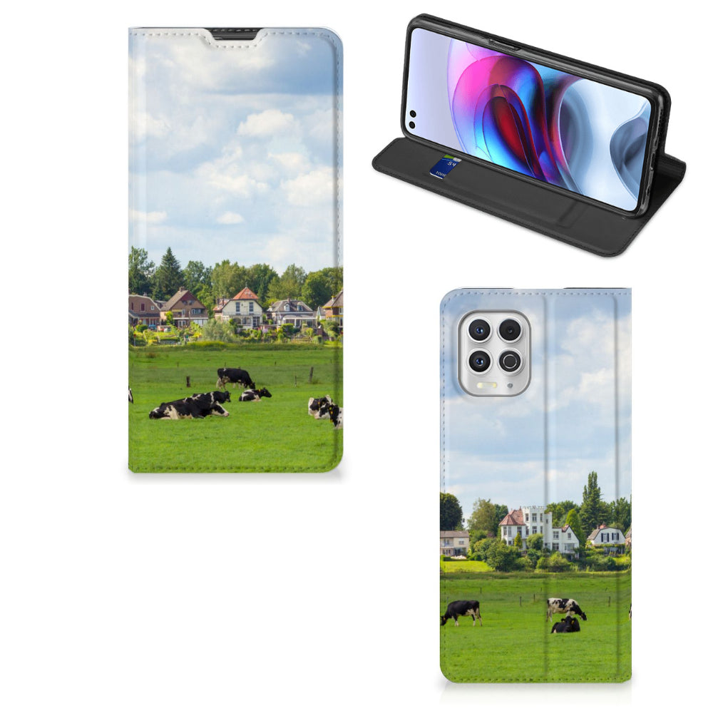 Motorola Moto G100 Hoesje maken Koeien