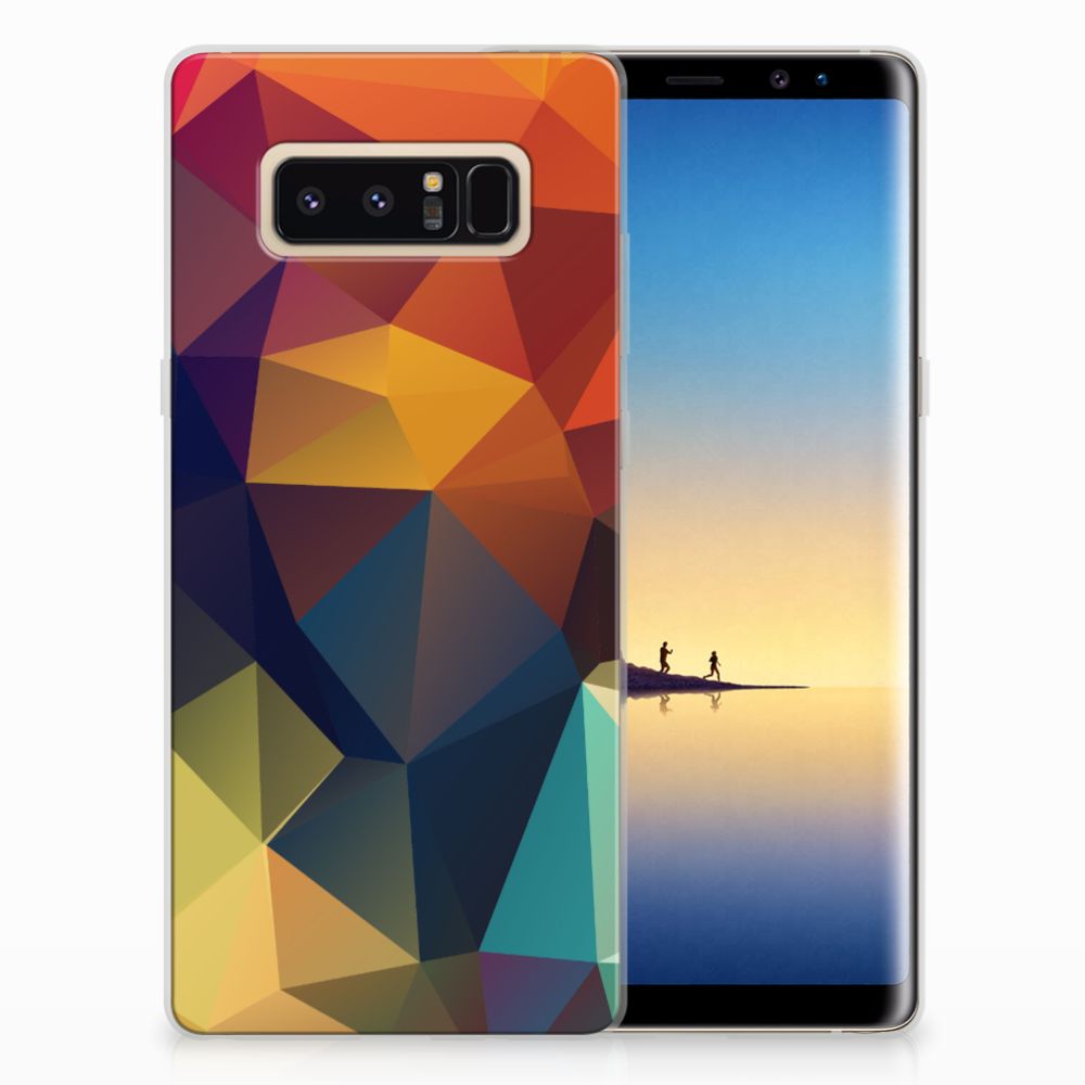 Samsung Galaxy Note 8 TPU Hoesje Polygon Color