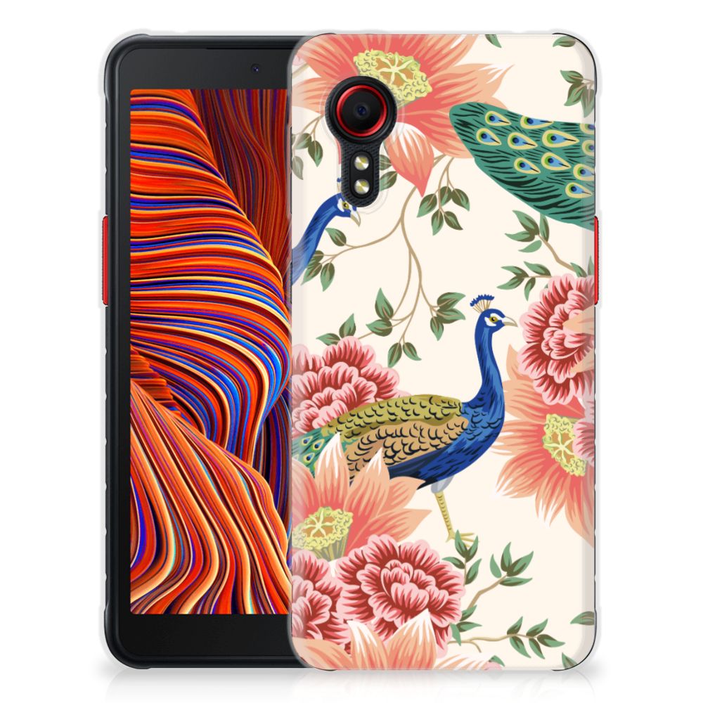 TPU Hoesje voor Samsung Galaxy Xcover 5 Pink Peacock B2C Telecom
