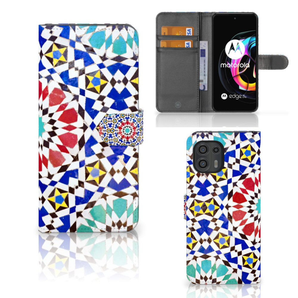 Motorola Edge 20 Lite Bookcase Mozaïek