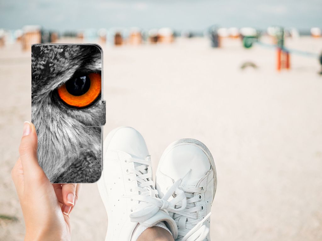 Motorola Moto G7 | G7 Plus Telefoonhoesje met Pasjes Uil