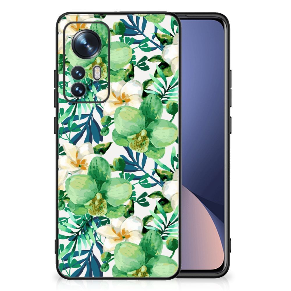 Xiaomi 12 | 12X Bloemen Hoesje Orchidee Groen B2C Telecom