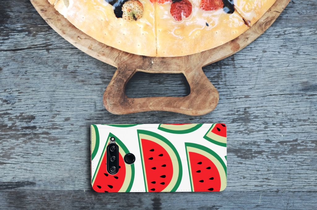 LG V40 Thinq Flip Style Cover Watermelons