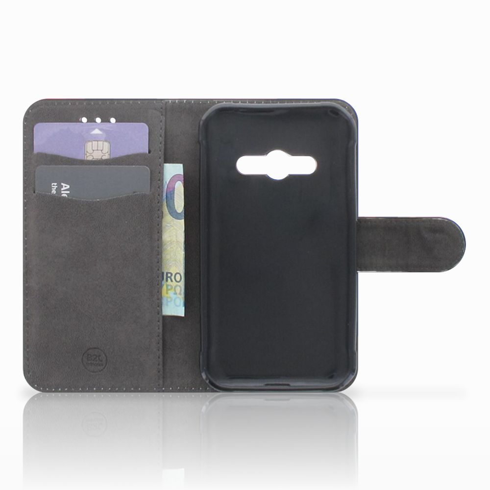 Samsung Galaxy Xcover 3 | Xcover 3 VE Book Case Polygon Dark
