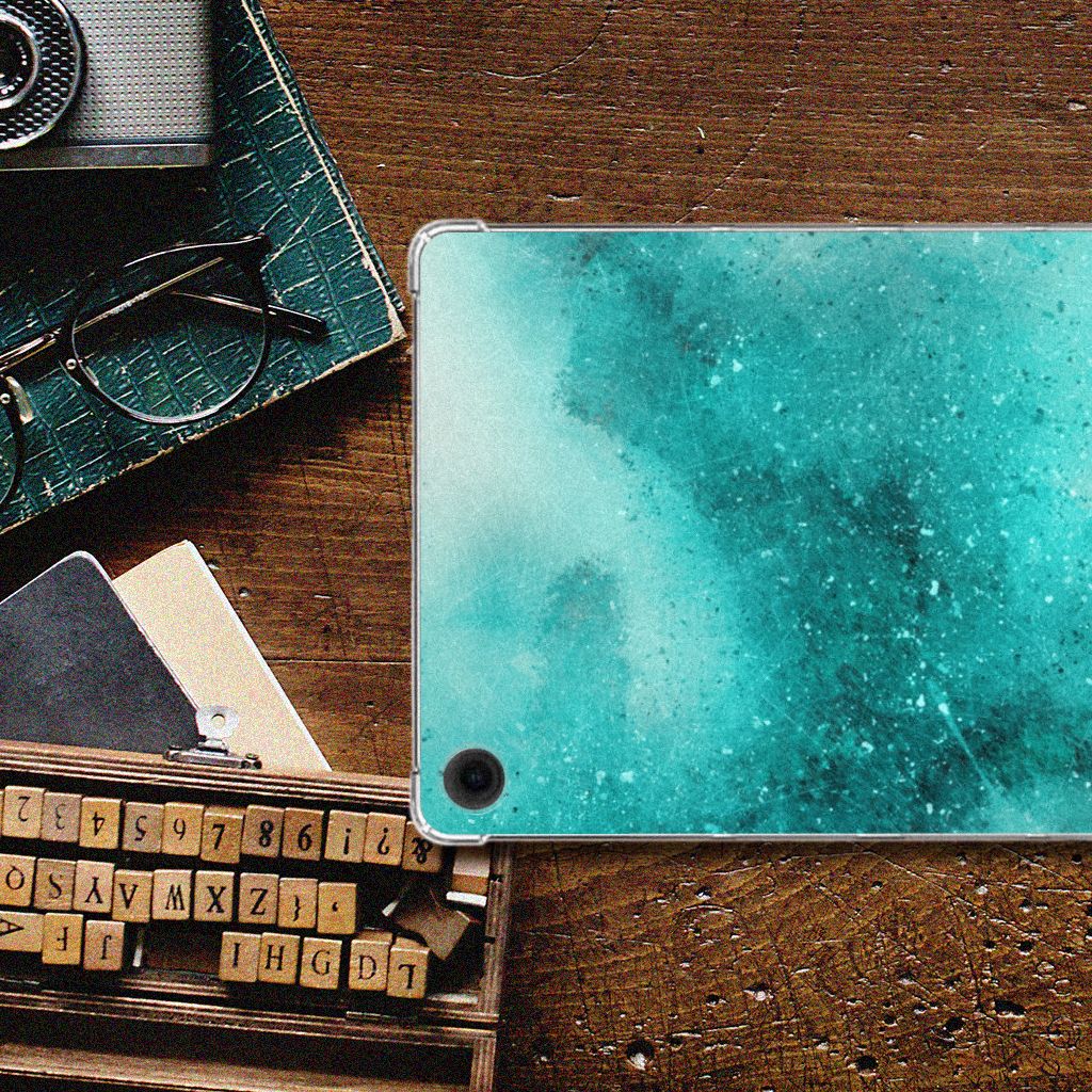 Tablethoes Samsung Galaxy Tab A9 Plus Painting Blue