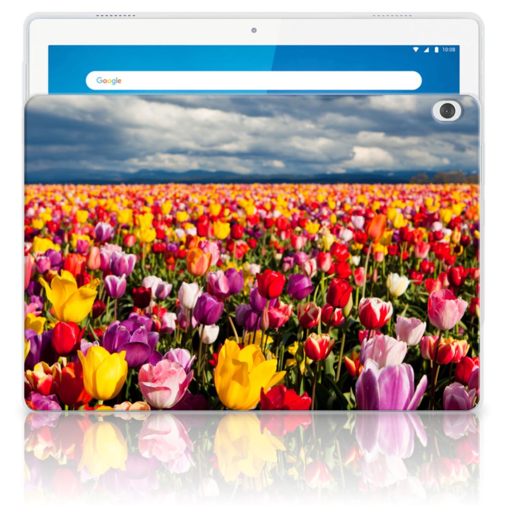 Lenovo Tab M10 Siliconen Hoesje Tulpen
