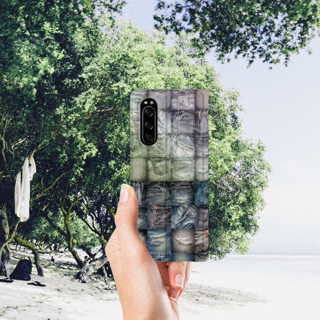 Hippe Standcase Sony Xperia 5 Spijkerbroeken - B2C Telecom