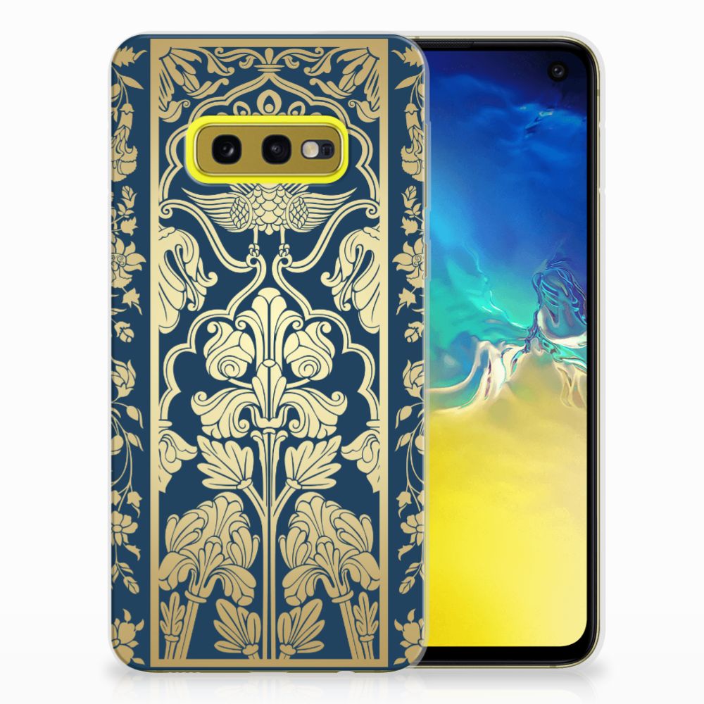 Samsung Galaxy S10e TPU Case Beige Flowers