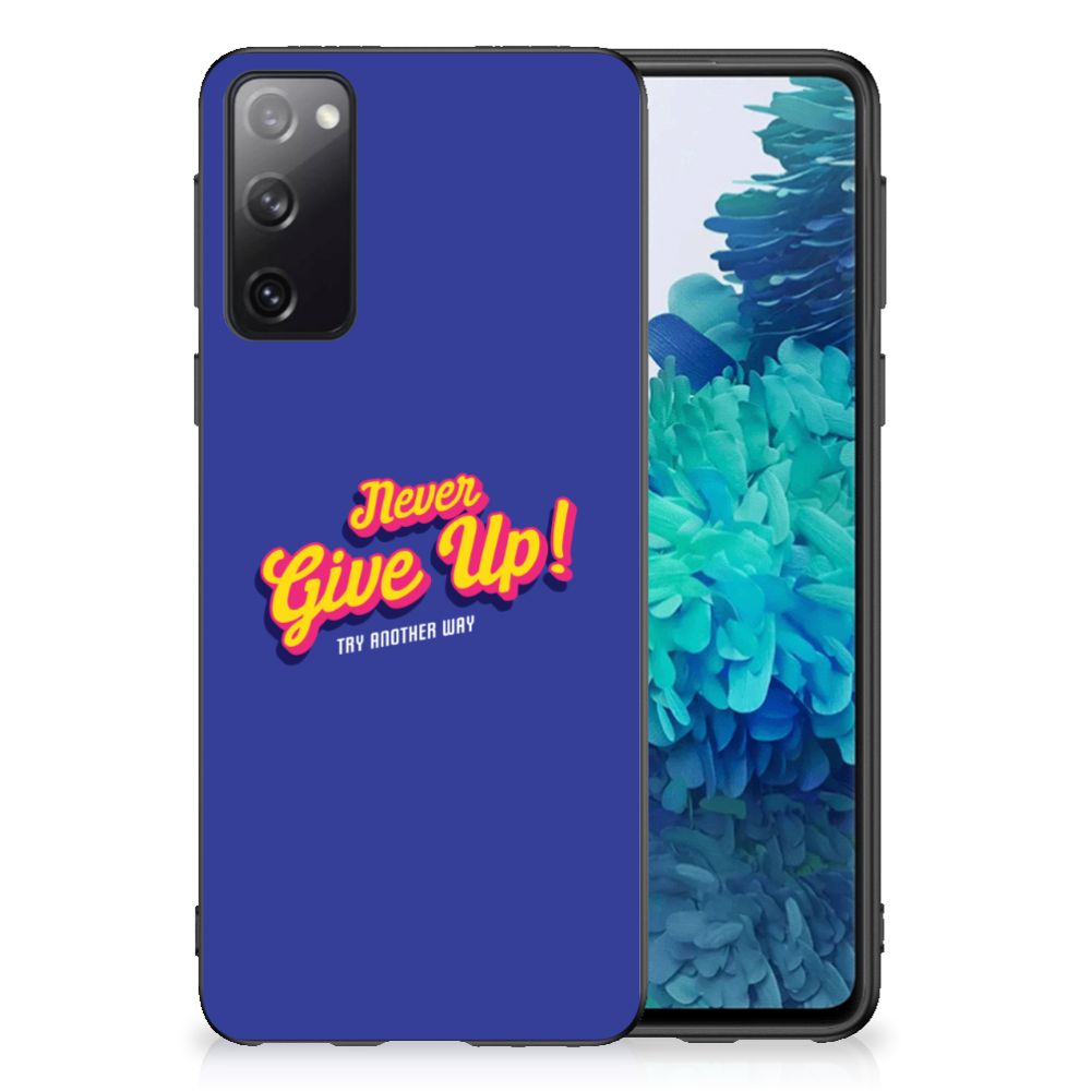 Samsung Galaxy S20 Hoesje met Quotes Never Give Up