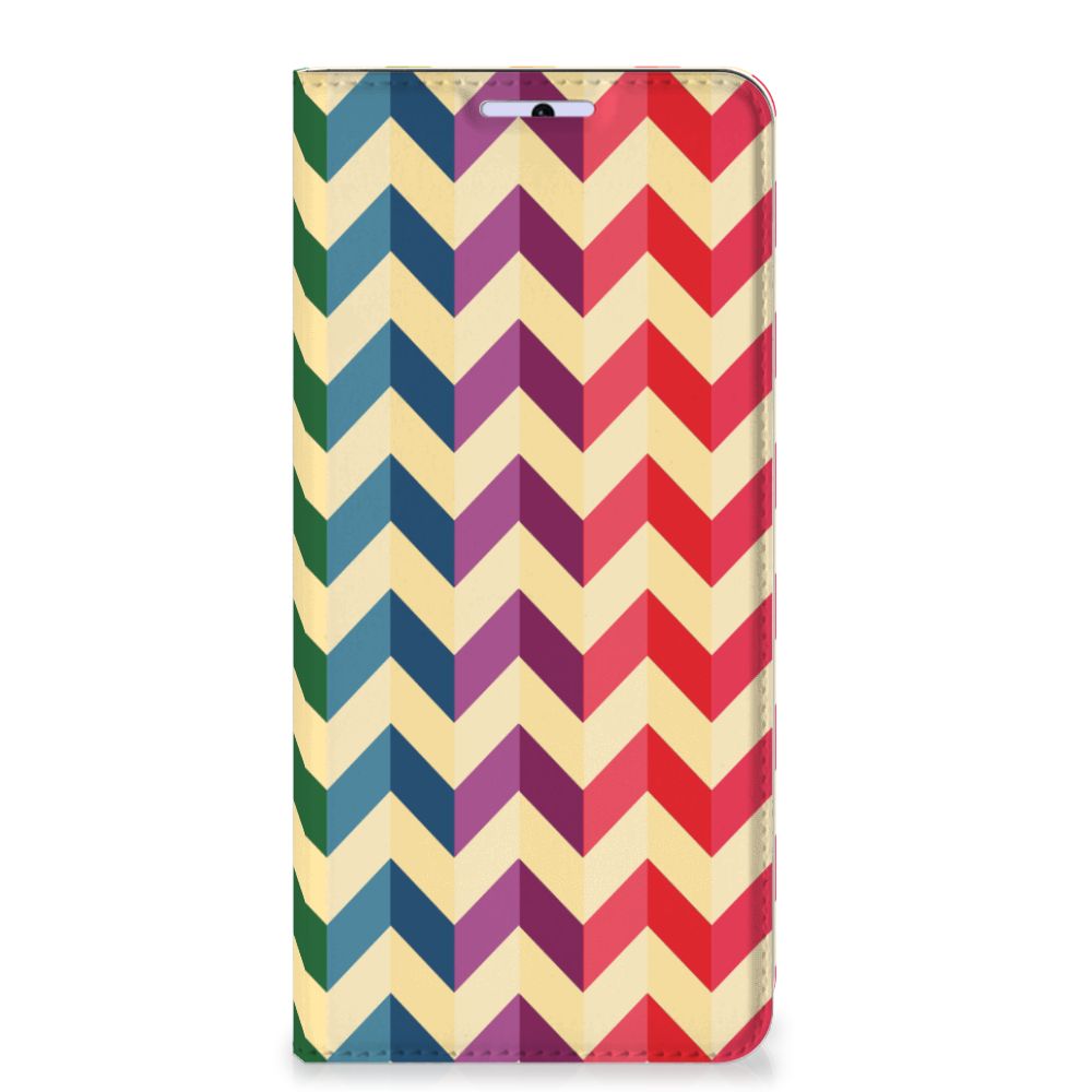 Xiaomi 11T | Xiaomi 11T Pro Hoesje met Magneet Zigzag Multi Color - B2C Telecom