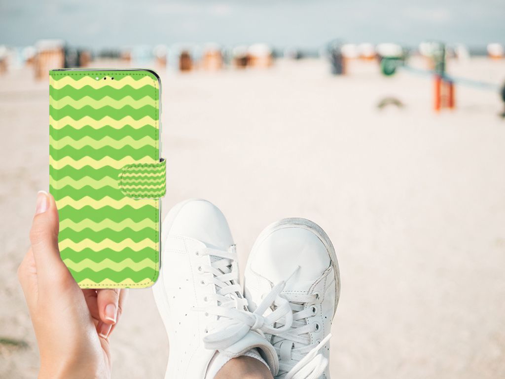 Motorola Moto G7 | G7 Plus Telefoon Hoesje Waves Green