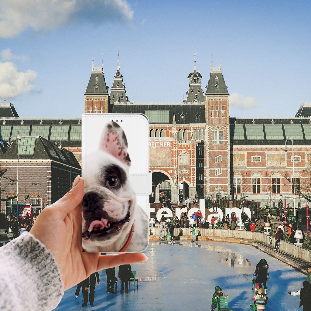 Samsung Galaxy A50 Telefoonhoesje met Pasjes Franse Bulldog