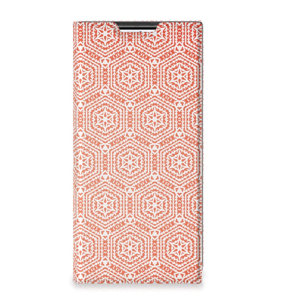 Samsung Galaxy S22 Ultra Hoesje met Magneet Pattern Orange - B2C Telecom
