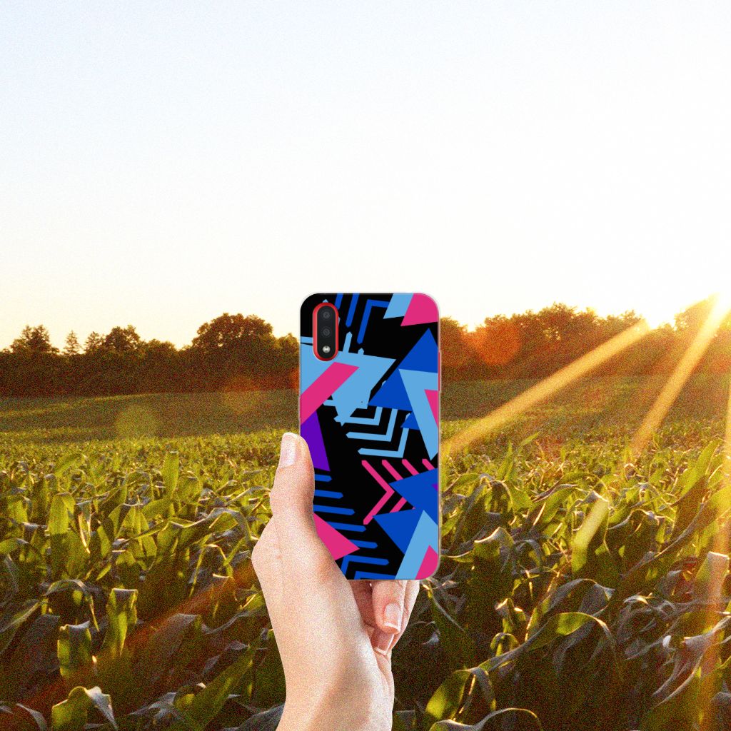 Samsung Galaxy A01 TPU Hoesje Funky Triangle B2C Telecom