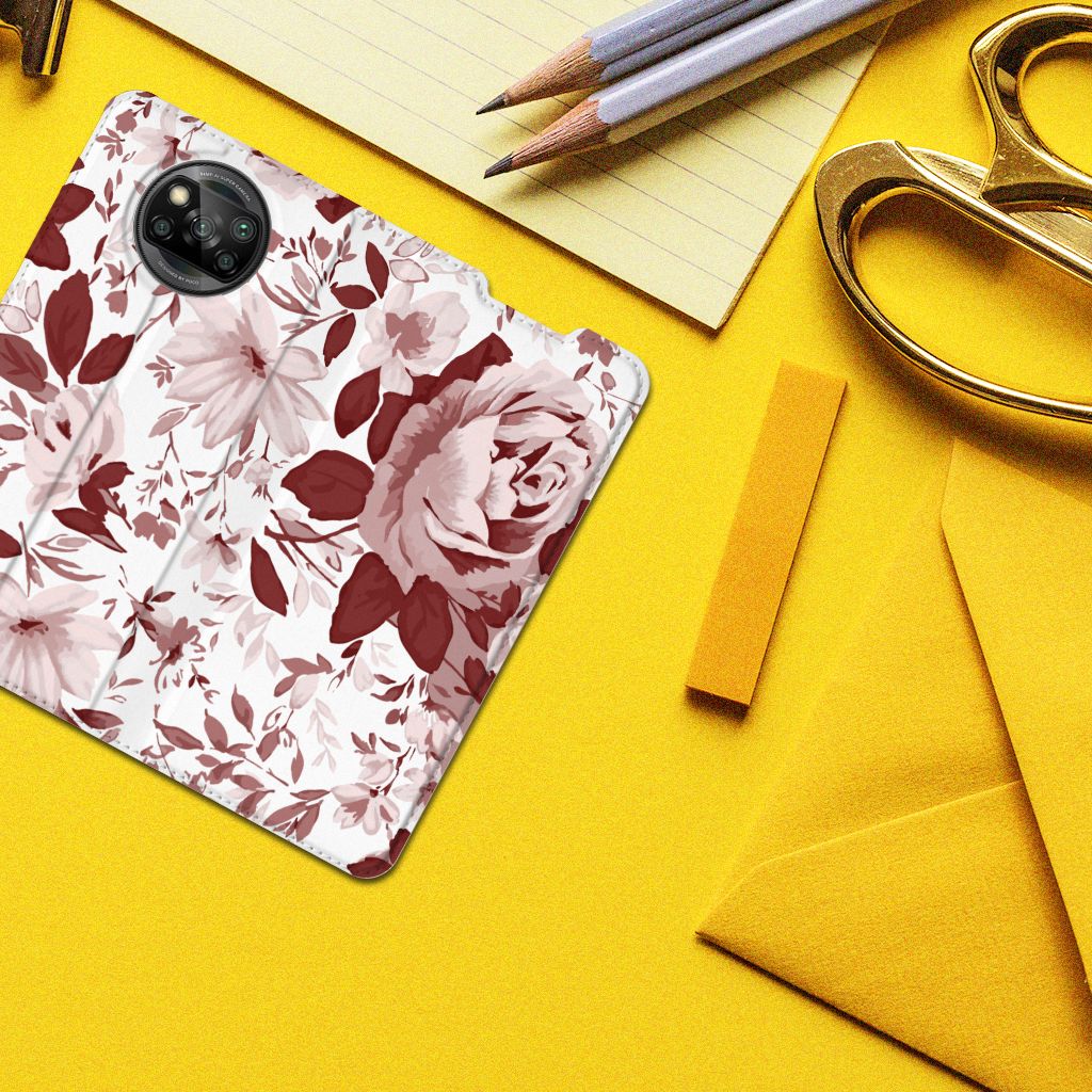 Bookcase Xiaomi Poco X3 Pro | Poco X3 Watercolor Flowers