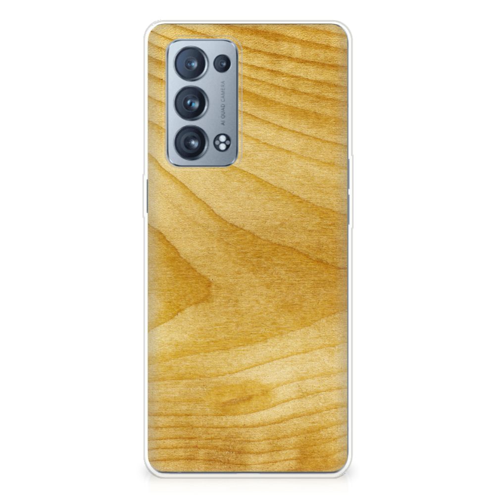 OPPO Reno 6 Pro Plus 5G Bumper Hoesje Licht Hout B2C Telecom