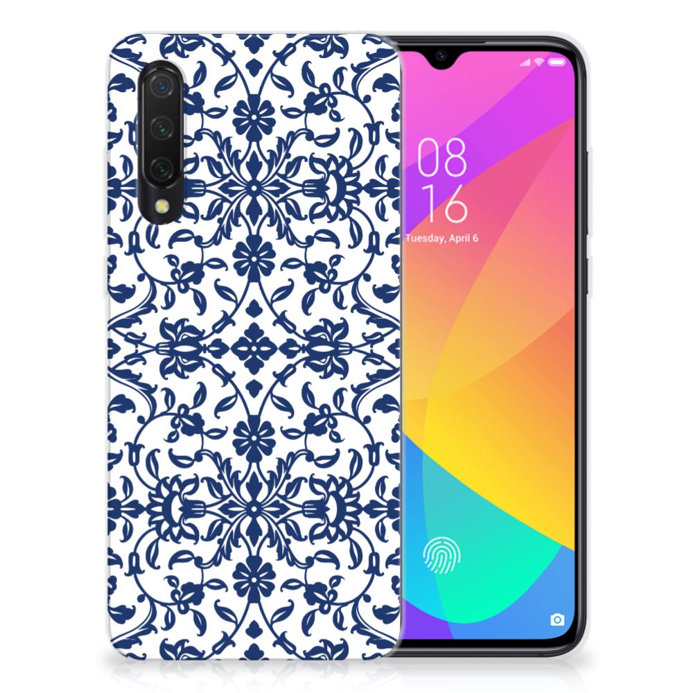 Xiaomi Mi 9 Lite TPU Case Flower Blue