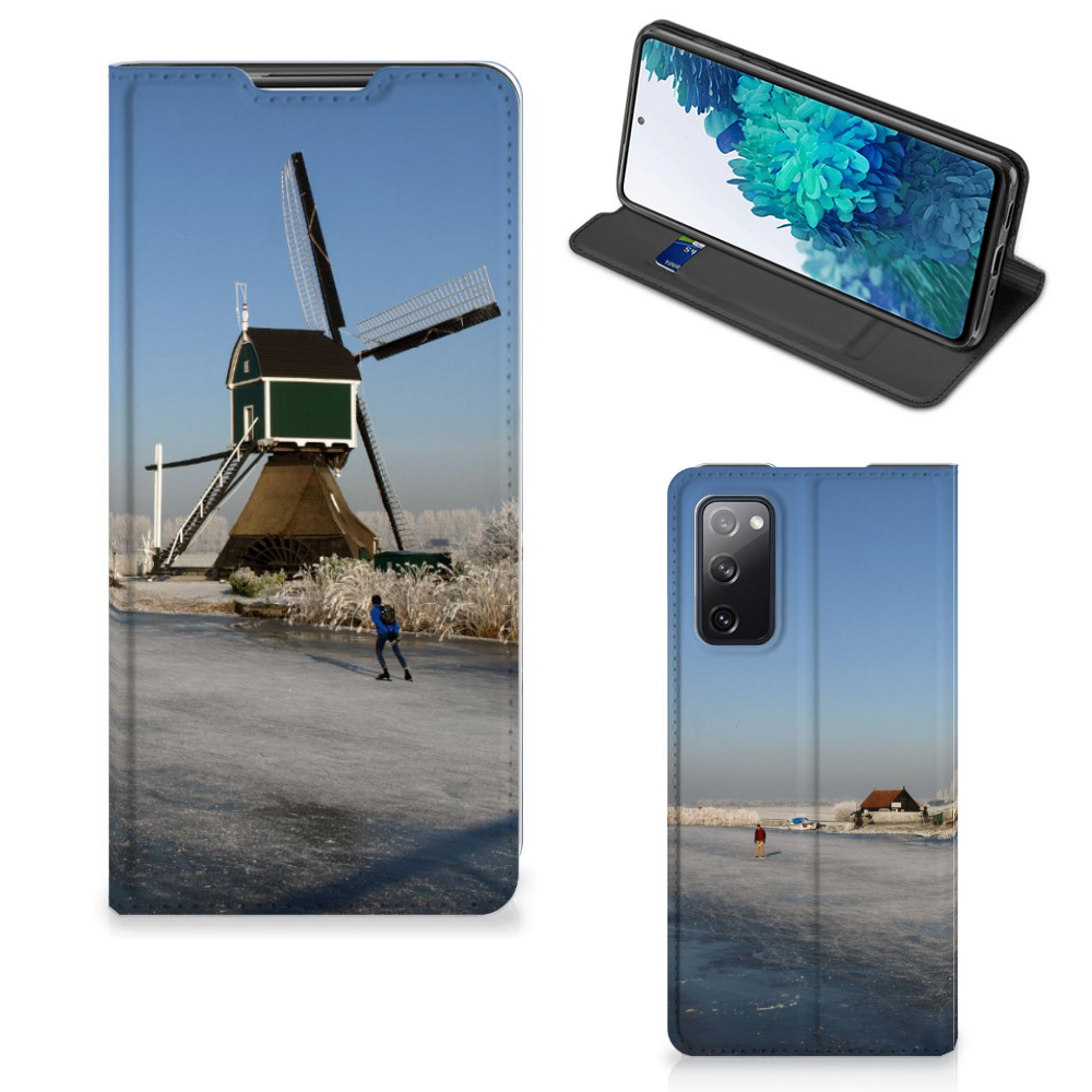 Samsung Galaxy S20 FE Book Cover Schaatsers - B2C Telecom