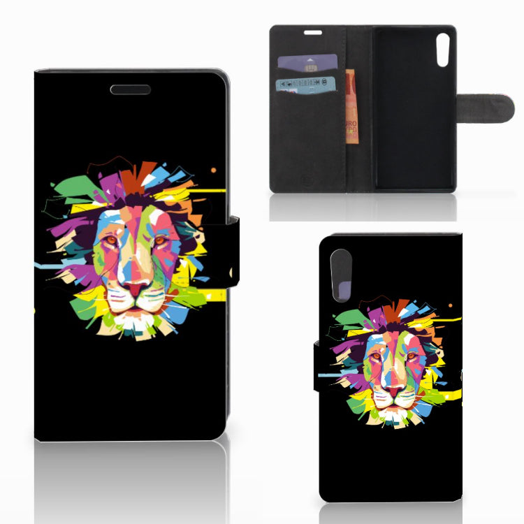 Sony Xperia XZ | Sony Xperia XZs Leuk Hoesje Lion Color