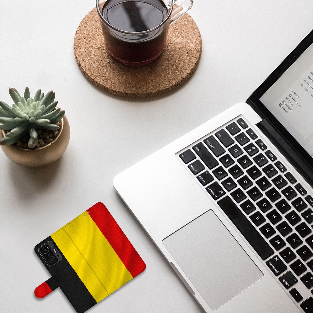 Xiaomi 11T | 11T Pro Bookstyle Case Belgische Vlag