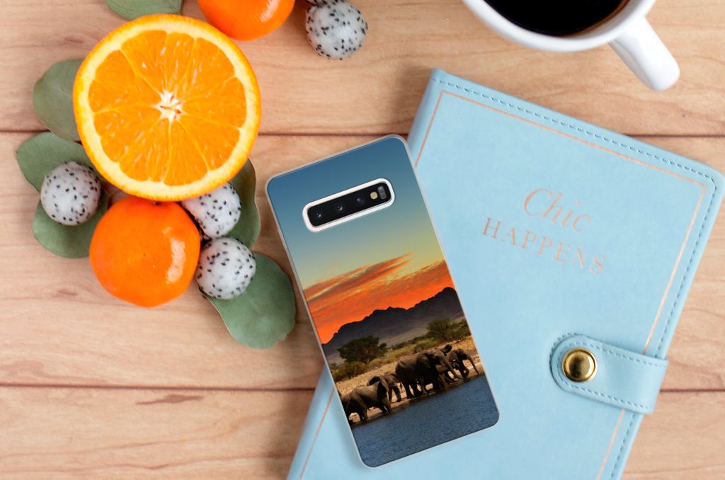 Samsung Galaxy S10 Plus TPU Hoesje Olifanten