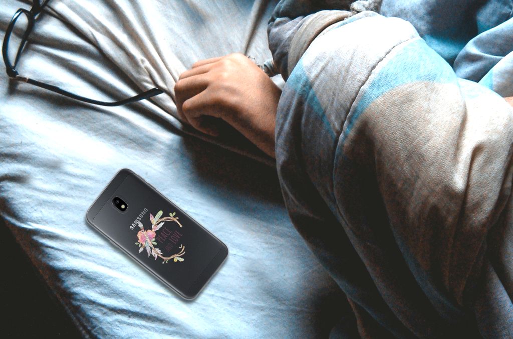 Samsung Galaxy J3 2017 Telefoonhoesje met Naam Boho Text