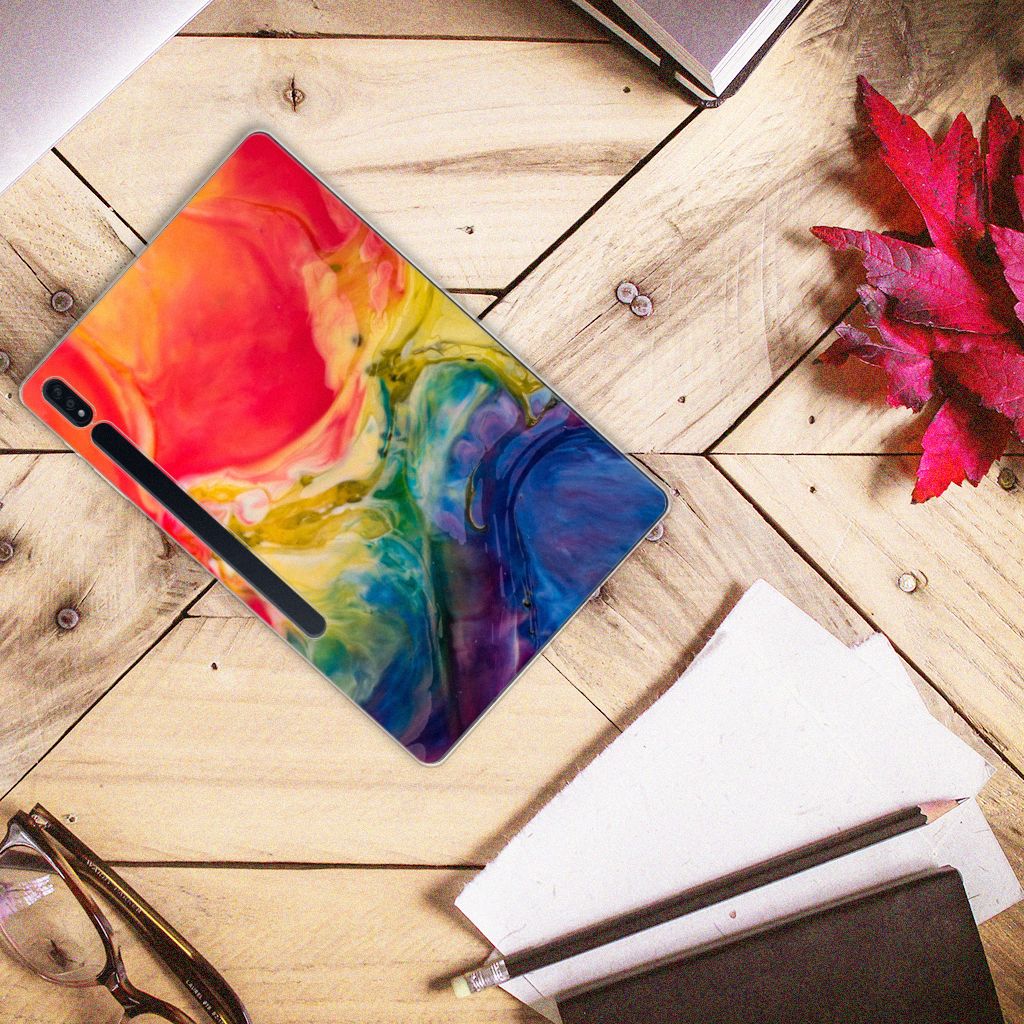 Tablethoes Samsung Galaxy Tab S7 Plus | S8 Plus Watercolor Dark - B2C Telecom