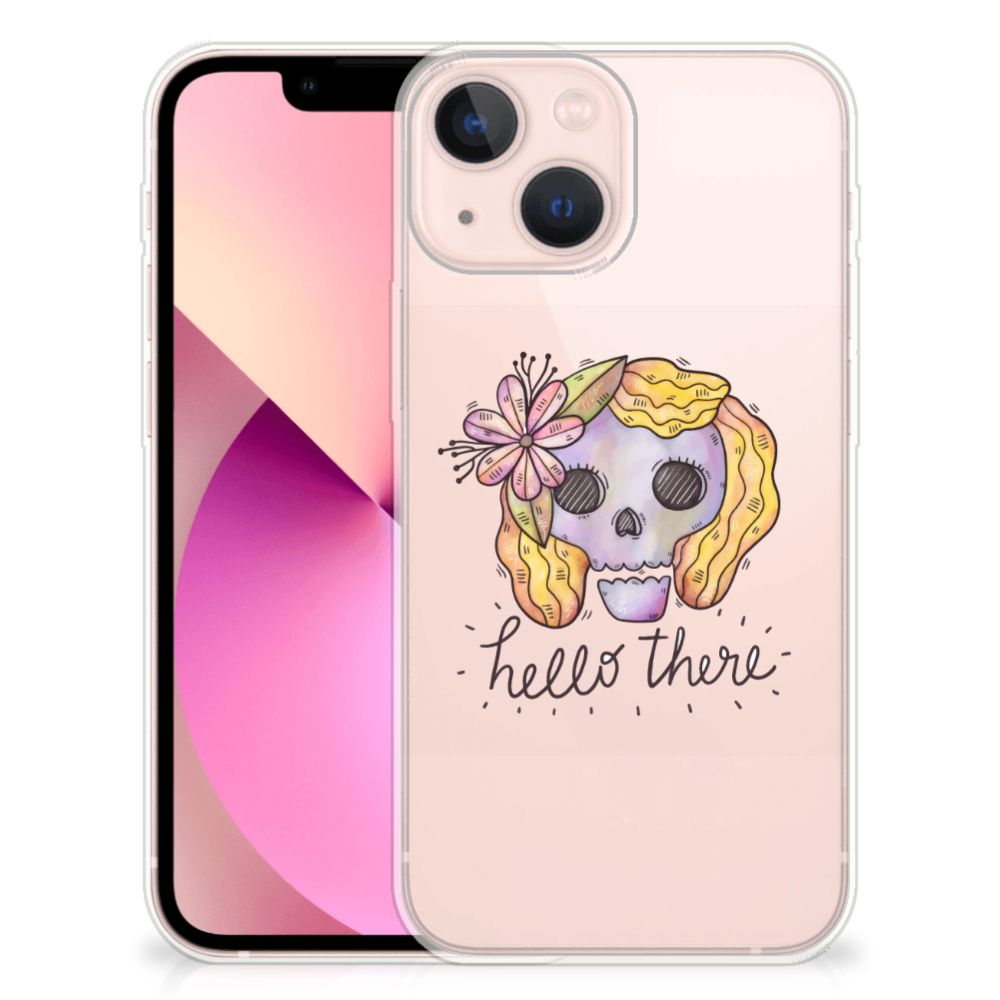 Silicone Back Case iPhone 13 mini Boho Skull B2C Telecom