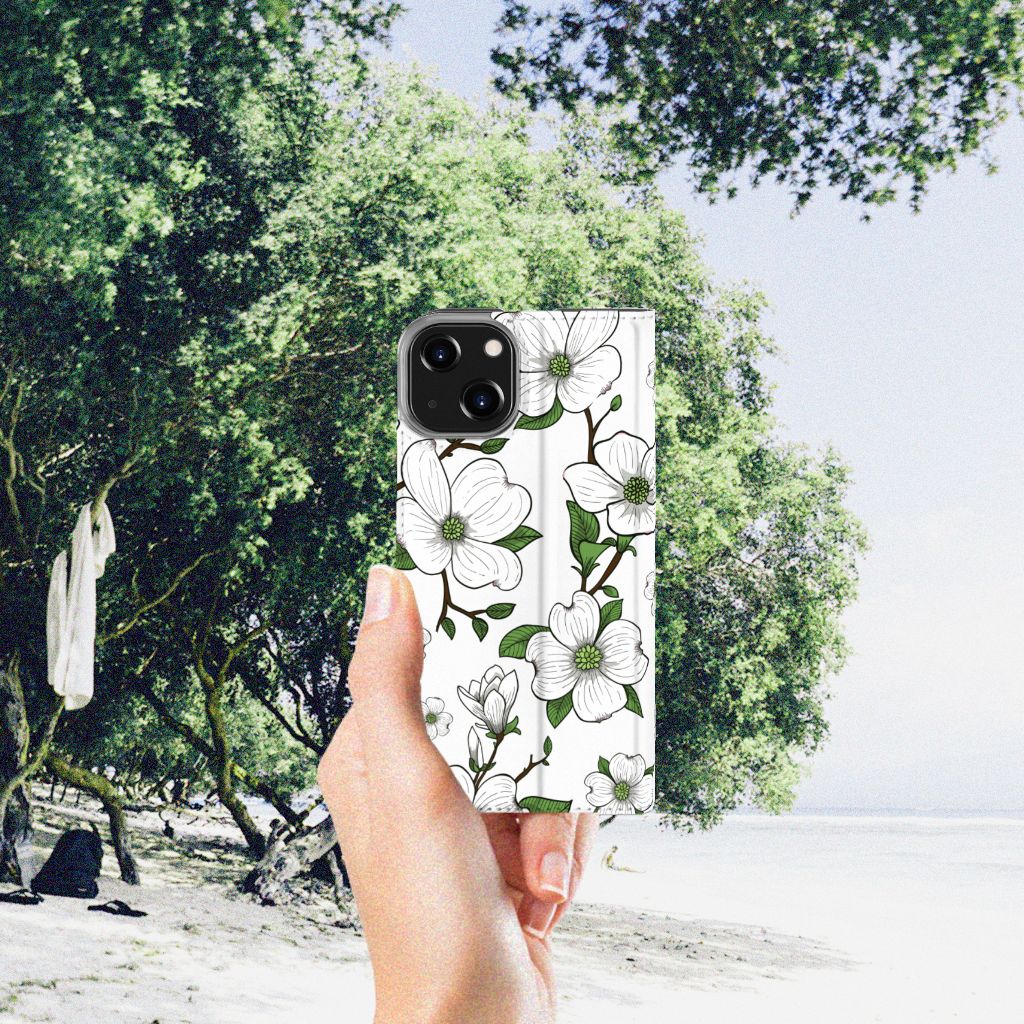 iPhone 14 Smart Cover Dogwood Flowers - B2C Telecom