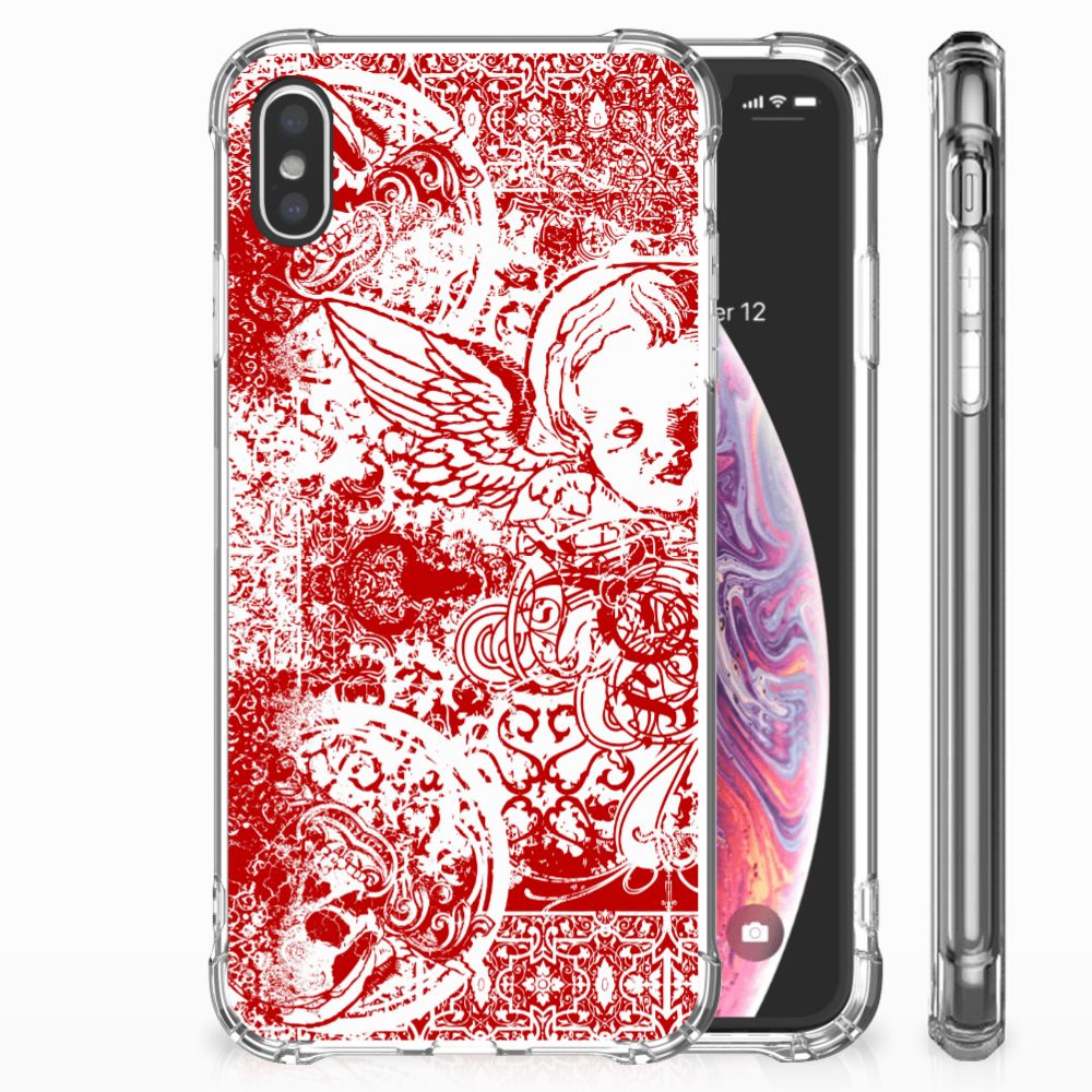 Extreme Case Apple iPhone Xs Max Angel Skull Rood
