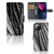 Book Style Case iPhone 13 Mini Boomschors Grijs met stylish boomschors design en ruimte voor kaarten.
