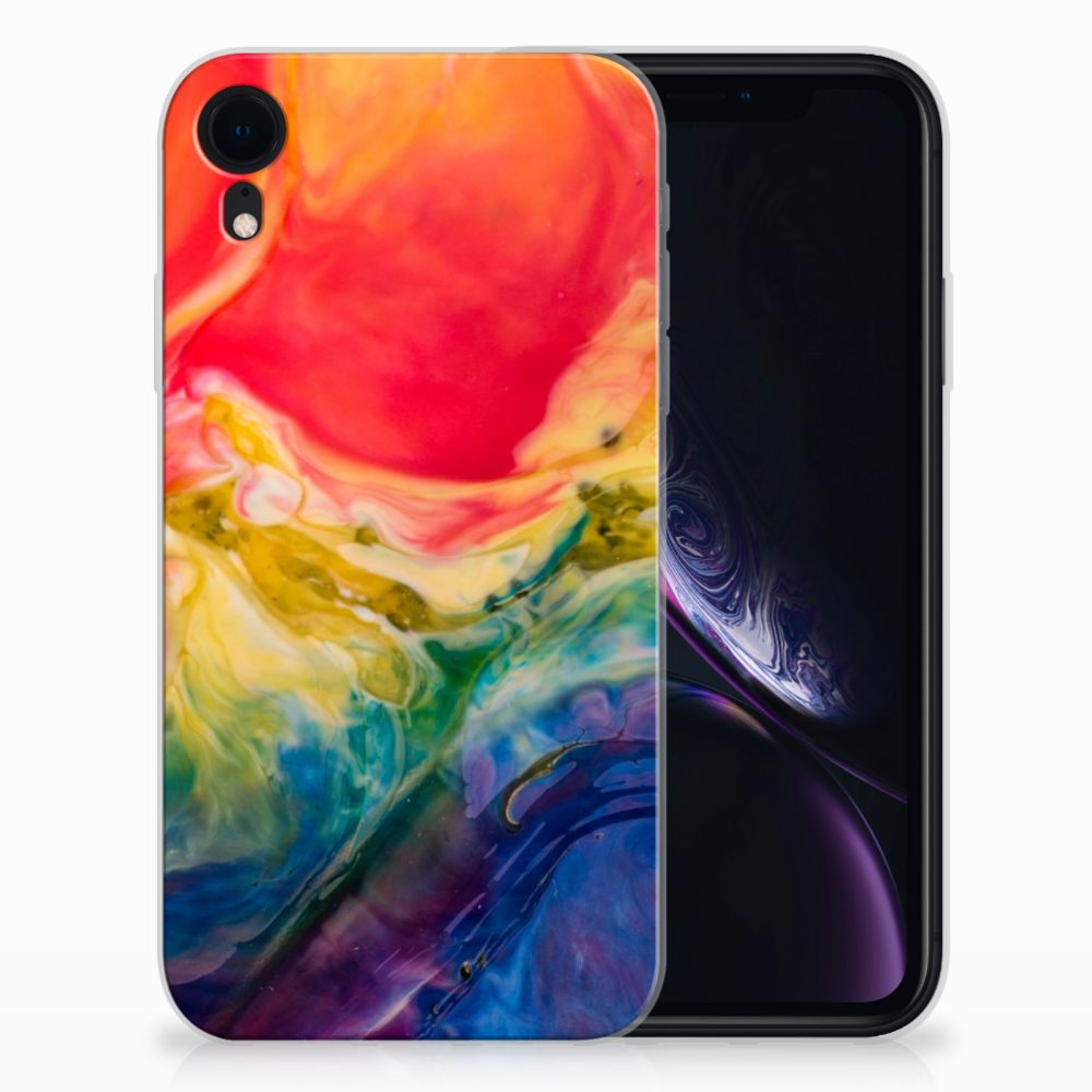 Hoesje maken Apple iPhone Xr Watercolor Dark