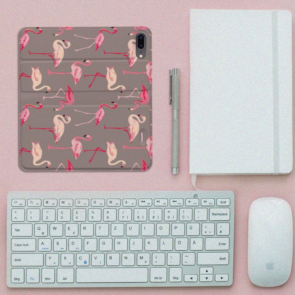 Apple iPhone 7 Plus | 8 Plus Hoesje maken Flamingo