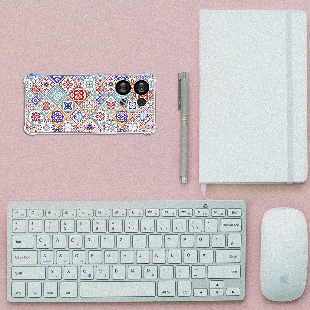 OPPO Reno8 Anti-Shock Hoesje Tiles Color B2C Telecom