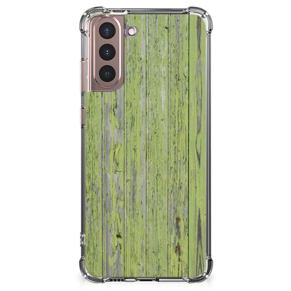 Samsung Galaxy S21 Plus Stevig Telefoonhoesje Green Wood B2C Telecom
