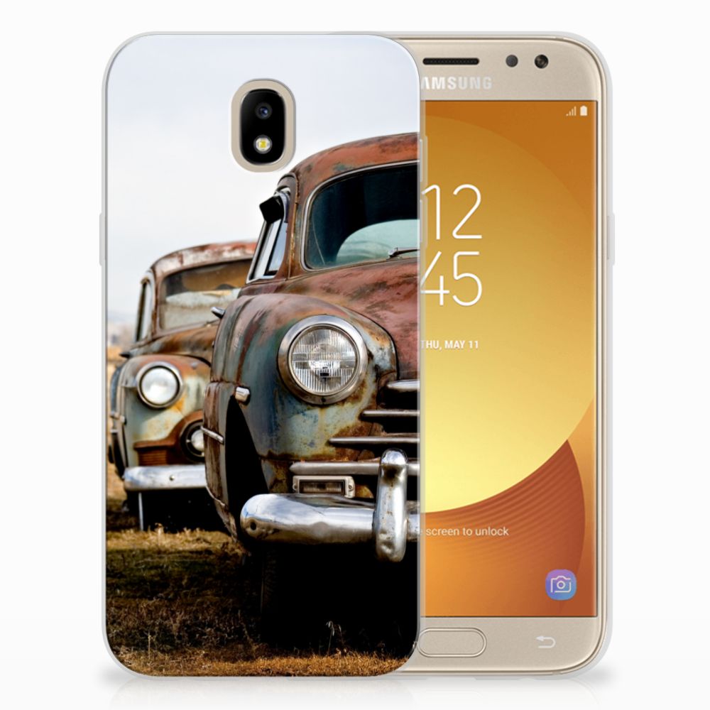 Samsung Galaxy J5 2017 Siliconen Hoesje met foto Vintage Auto
