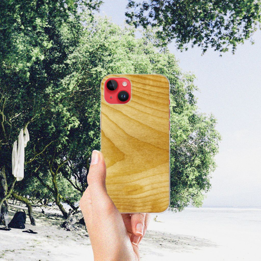 iPhone 14 Plus Bumper Hoesje Licht Hout B2C Telecom